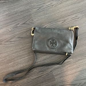 Tory Burch Leather Crossbody Flap Bag